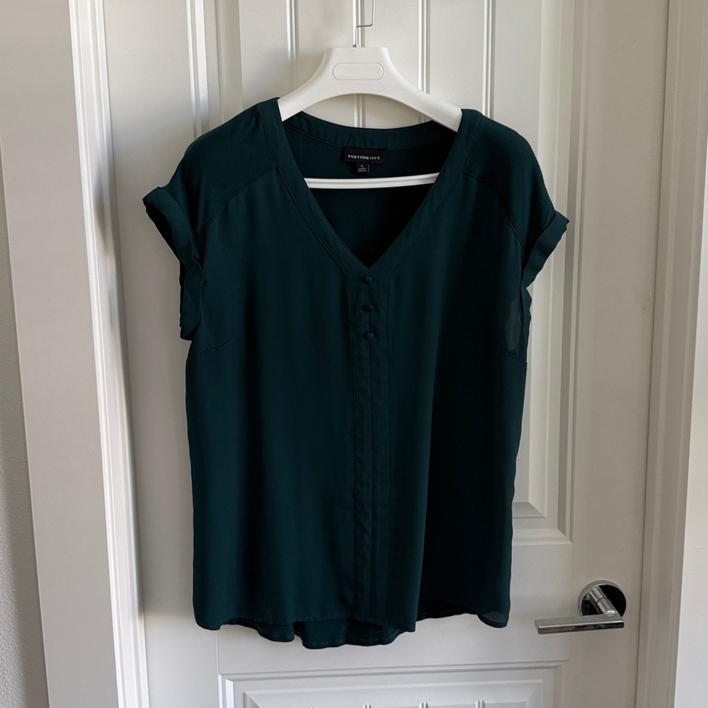 Dark Green Women's Top